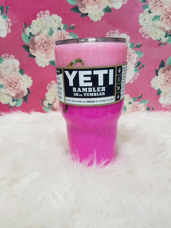 hot pink yeti tumbler