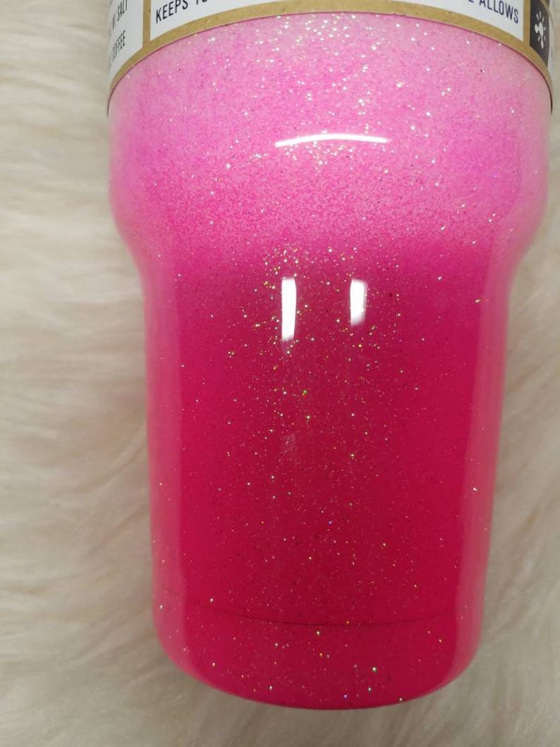 Yeti Pink Glitter Tumbler Personalized/pink Yeti Etsy