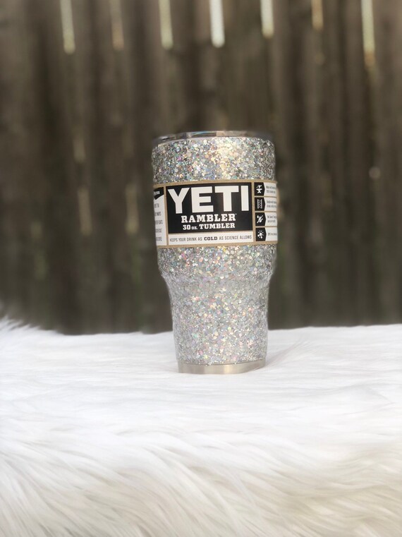 glitter tumbler yeti