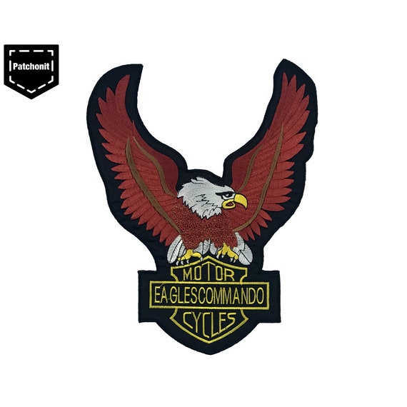 Large Eagle Iron on Patch Large Eagle Patch Large Eagle Back Patch for Jacket Large Eagle Biker Patch Large Eagle Motorcycle Patch for Men