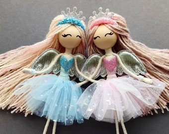 handmade doll, angel, princess, fairy