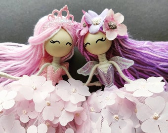 Fairy Doll Fairy Flowers Doll Fairy Angel Doll Art Doll Little Fairy Doll Handmade Fairy Doll Doll Decor Interior Doll