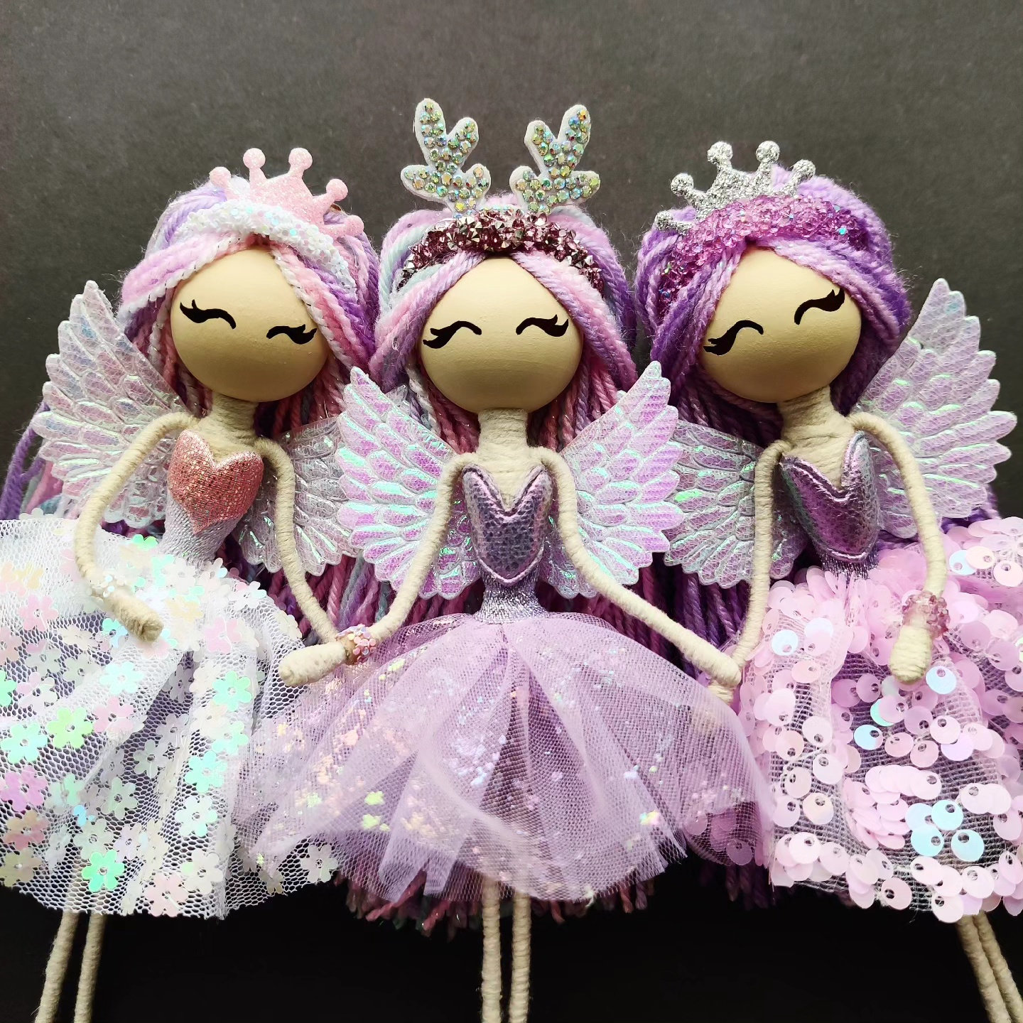 Fairy Flower Doll Angel Wings Doll Fairy Dress Doll Art Doll Fairy