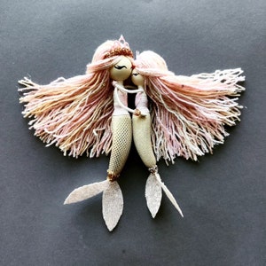 Set of dolls Mermaid fairy doll Little Mermaid Fairy Art dolls Set of dolls Mermaid doll tail Home decor Interior doll