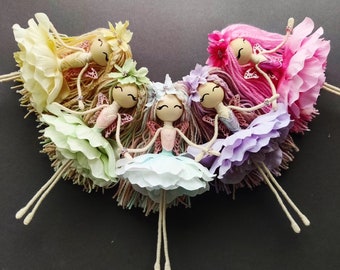 Flower Fairy, handmade doll, decor, play doll