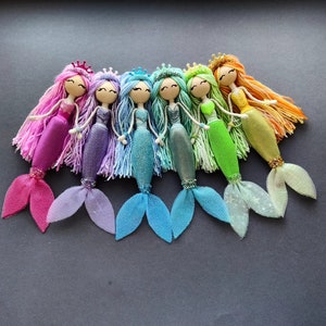 Mermaid doll Little Mermaid Fairy doll fish tail Art dolls Mermaid tail doll Home decor Interior doll
