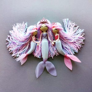 Mermaid doll Little Mermaid Fairy doll fish tail Art dolls Mermaid tail doll Home decor Interior doll