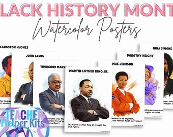 Schwarze Geschichte Monat Poster-Schwarze Geschichte Monat Printable-Schwarze Geschichte Bulletin Board Display-Schwarze Geschichte Dekor-Afroamerikanische Geschichte