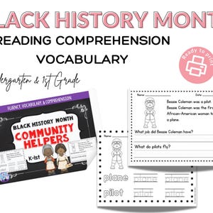 Black History Month Printable- Black History Month Coloring Page- African American History Coloring Pages- Black History Worksheets