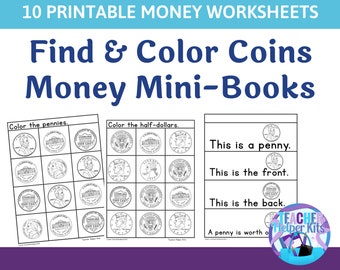 money worksheet etsy