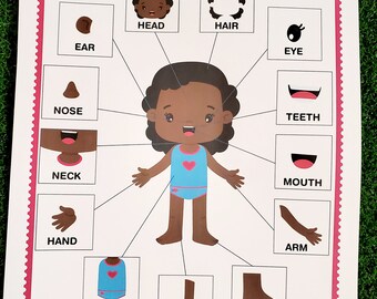 My Body Parts Poster Human Body Parts All About My Body ...