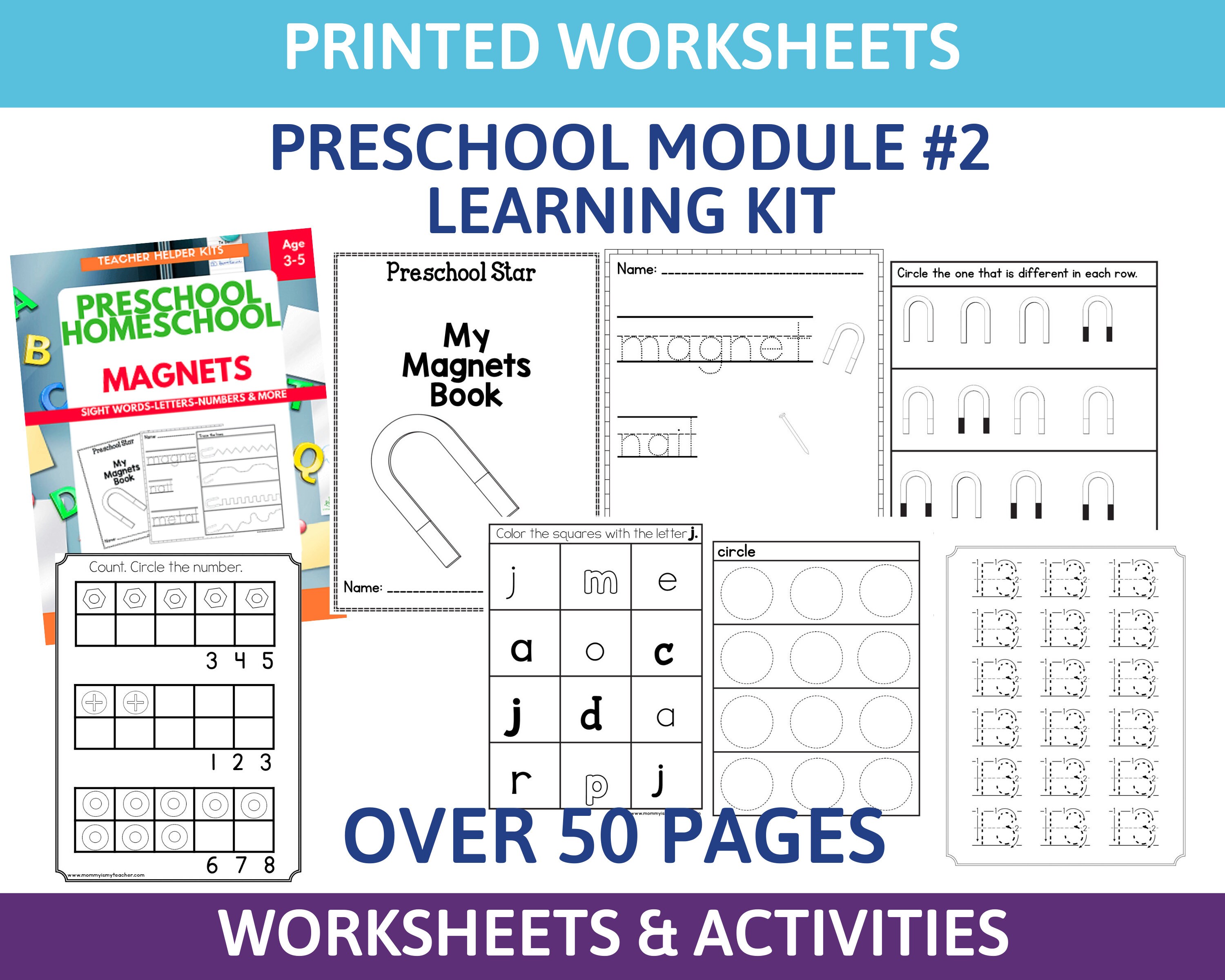 200 PRINTED Preschool Curriculum Kit-learning Folder-learning - Etsy