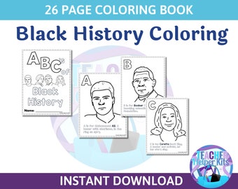 25 Black History month coloring sheets-Black History Month Printable- Black History Month Coloring Book- Black History Worksheets