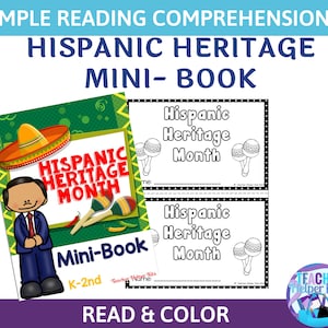 Hispanic Heritage Printables for Kids- Hispanic Heritage Mini Book