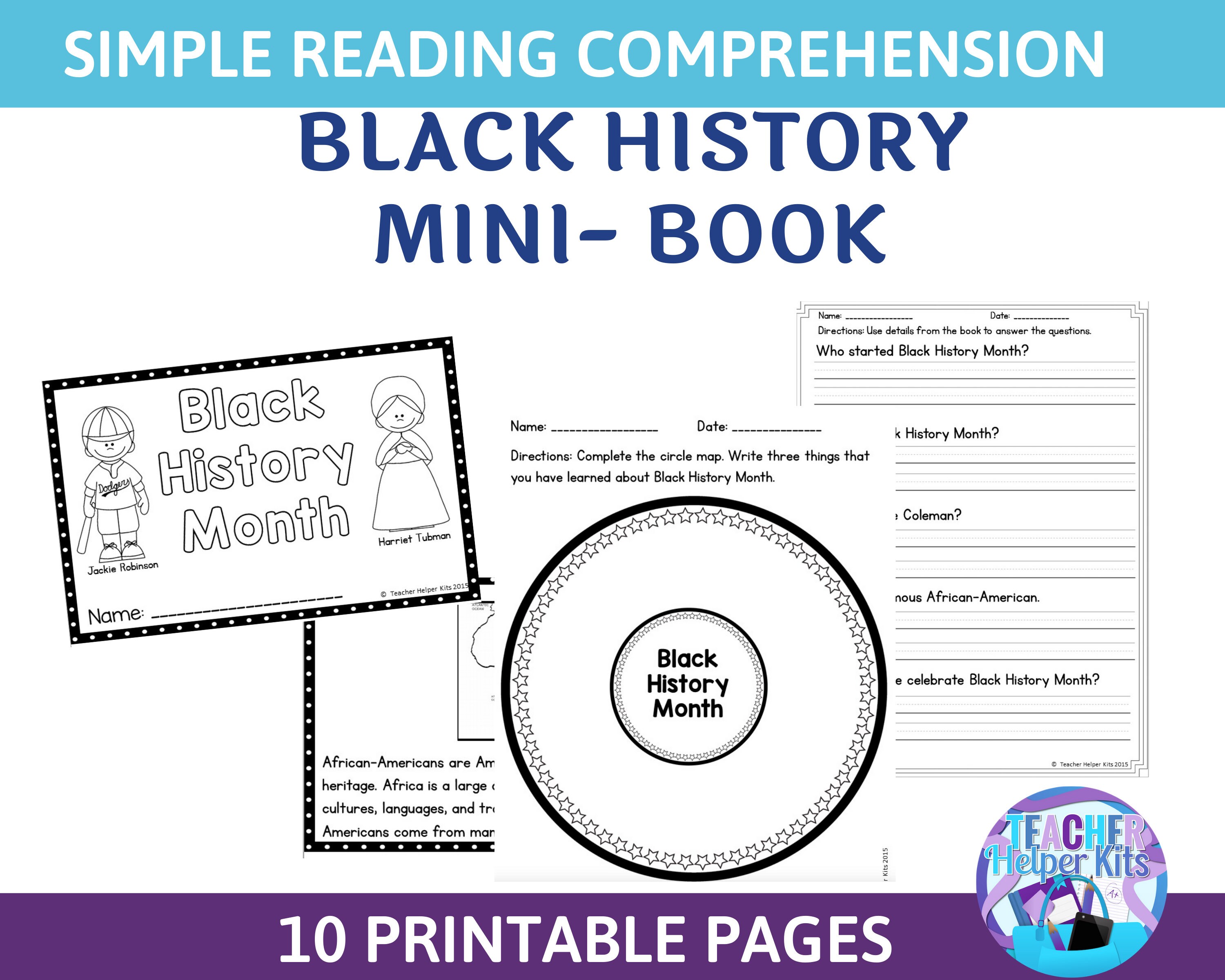 african american history black history worksheets black etsy
