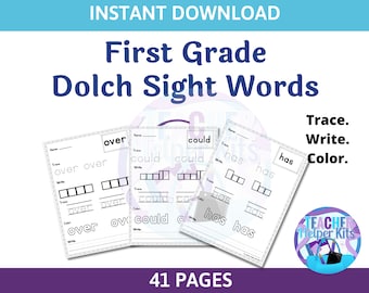 Sight Word Sentence-41 Sight Word Worksheets First Grade Dolch Sight Words- Sight Word Worksheet- Sight Word Printables