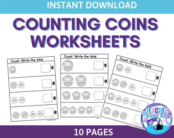 money worksheet etsy singapore