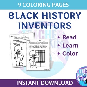 Printable black history month worksheets- Black History Month Coloring Page- African American History Coloring Pages