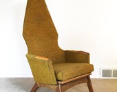 mid century Adrian Pearsall high back lounge chair