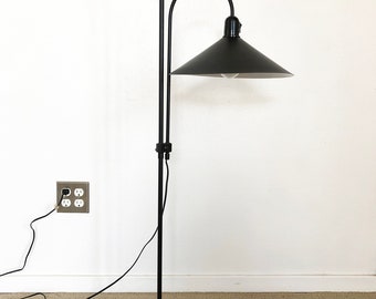vintage mid century Frandsen Denmark Danish modern floor adjustable reading lamp