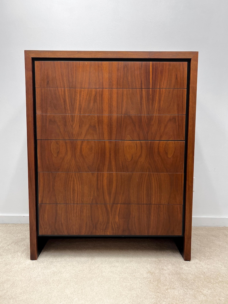 mid century Arthur Umanoff Dillingham tall dresser chest wardrobe image 1