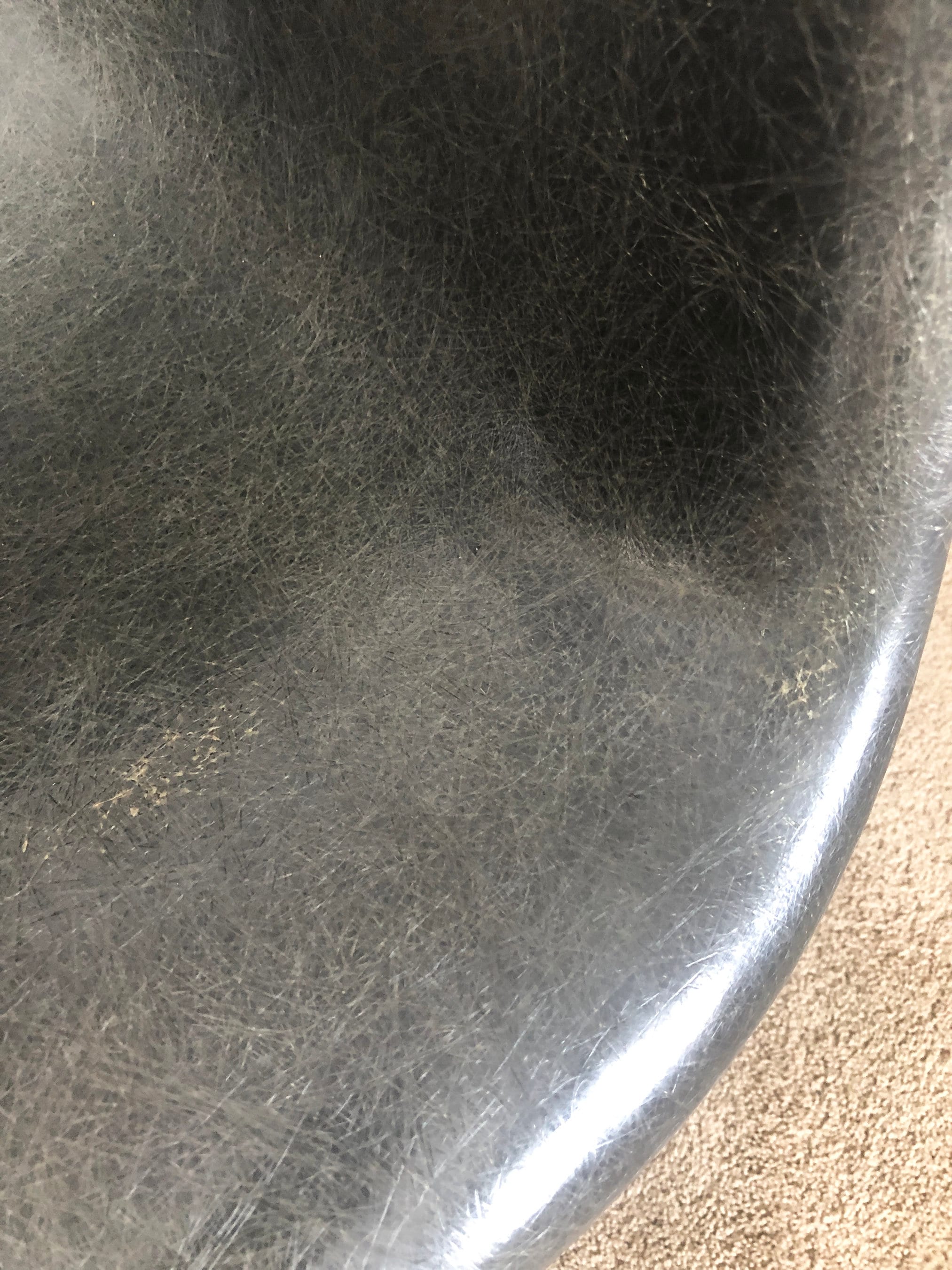 Early Herman Miller Eames Zenith Rope Edge Arm Shell Chair Early Herman Miller Eames Zenith Rope Edge Arm Shell Chair