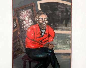 vintage African American modernist painting