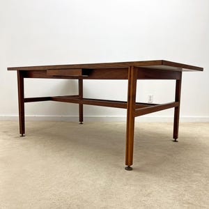 mid century Jens Risom dining table library table executive office desk danish modern