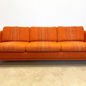 vintage mid century Danish modern sofa couch pull out bed