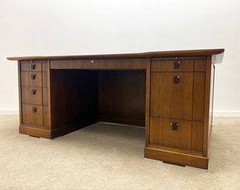 mid century Dunbar Edward Wormley walnut executive desk