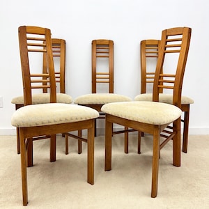 D Scan Teak Dining Chairs - Etsy