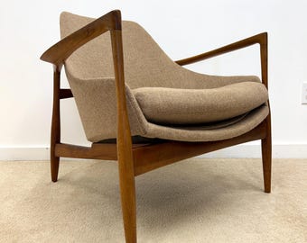 vintage Danish modern Ib Kofod Larsen Elizabeth lounge chair mid century