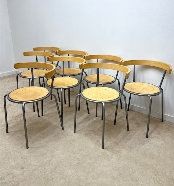 Ikea Korpo Vintage Bentwood (6) Dining Chairs Swedish Lars