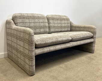 vintage mid century mod 1970s sofa couch loveseat