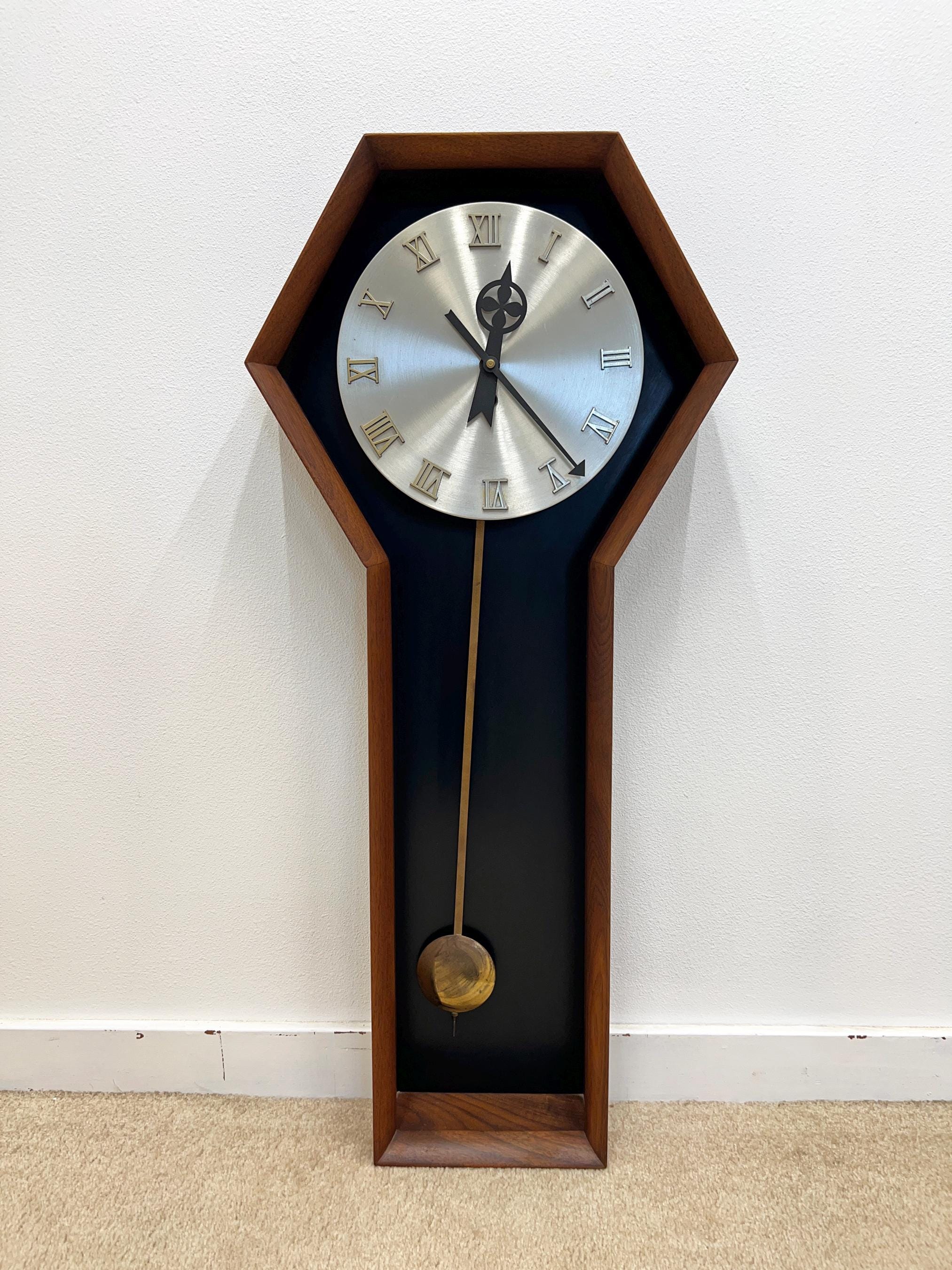 Arthur Umanoff Howard Miller Pendulum Coffin Clock Wall Hanging