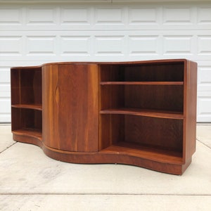 vintage American studio craft furniture credenza sculptural cabinet image 2