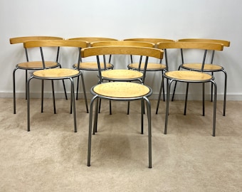 Ikea Korpo Vintage Bentwood (6) Dining Chairs Swedish Lars