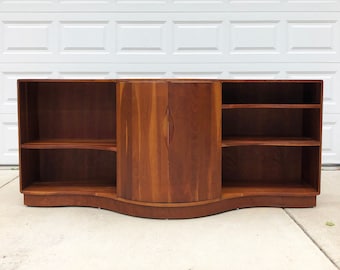 vintage American studio craft furniture credenza sculptural cabinet