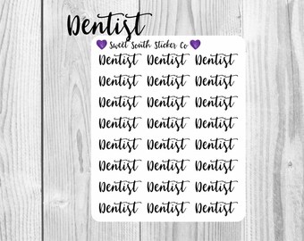 Dentist, Appointment, Reminders, Planner Stickers, Functional Stickers