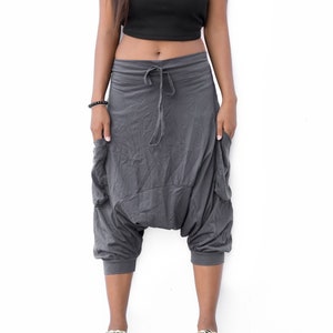 Short Harem Pants for Women & Men / 100% Cotton / Ninja Pants