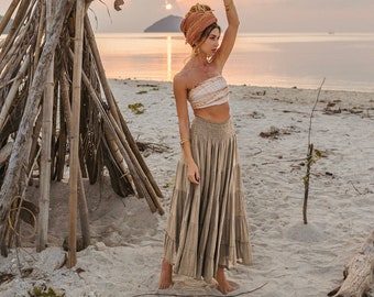 Maxi Skirt Moana / Boho Cotton Skirt / Light and Flowy