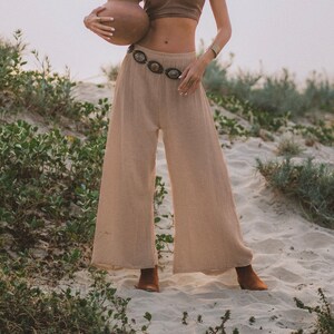 Cotton gauze capris online