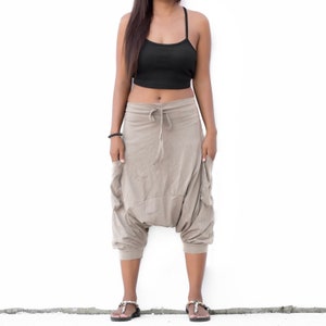 Short Harem Pants for Women & Men / 100% Cotton / Ninja Pants