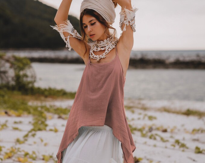 Boho Summer Ivory Top