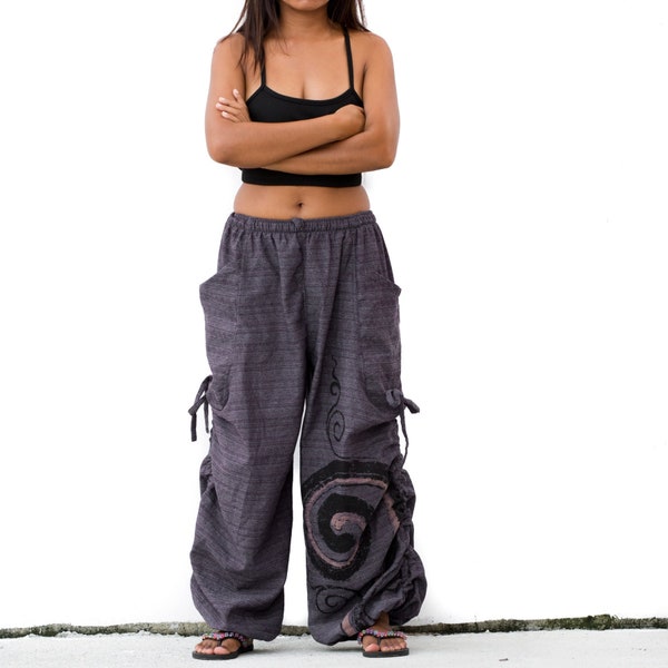 Harem Pants Women Men / Boho Yoga Pants / 100% Cotton