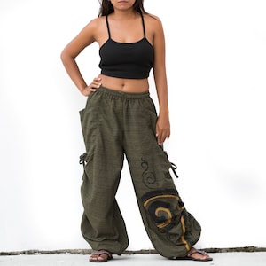 Harem Pants Women Men / Boho Yoga Pants / 100% Cotton