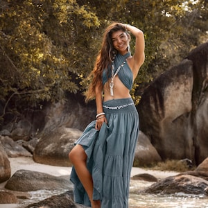 Maxi Skirt Moana / Boho Cotton Skirt / Light and Flowy