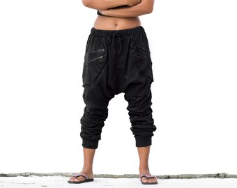 Harem Pants black women men Drop Crotch pants Goa Pants Gypsy Pants Baggy Pants Festival Pants