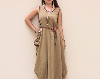 Boho Dress Maxi Ethno Dress Bohemian Dress Gypsy Dress Hippie Dress Tribal Dress Nepali