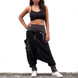 HR0063 Harem Pants Unisex Low Crotch Yoga Trousers